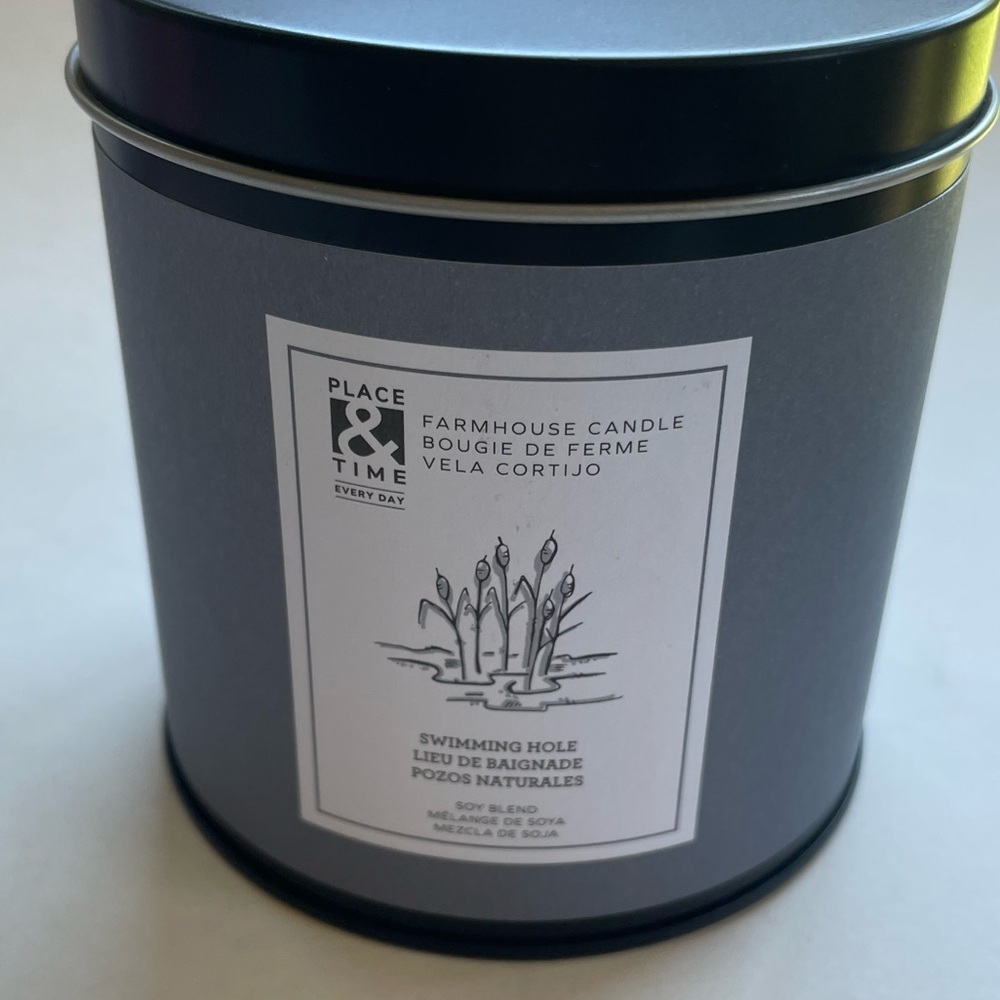 Scented Candle 3 Piece Set - 12oz Farmhouse Tin Place & Time - Picture 5 of 8